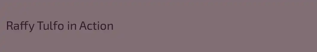 Raffy Tulfo in Action